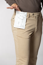 Torino Flex pantalone chino uomo in raso slim fit