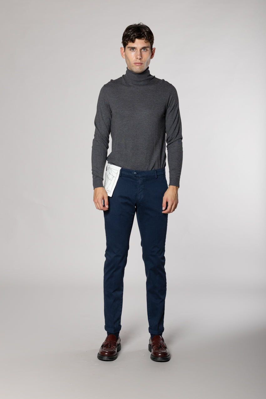 Torino Flex pantalon chino homme en satin slim fit