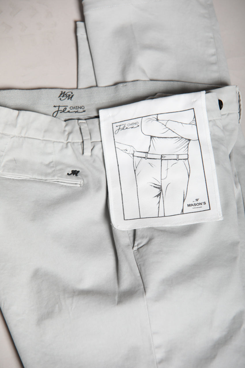 Torino Flex pantalone chino uomo in raso slim fit