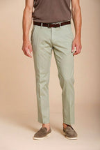 Torino Flex men's chino pants in stretch gabardine slim fit ①