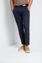 Torino Flex men's chino pants in stretch gabardine slim fit ①