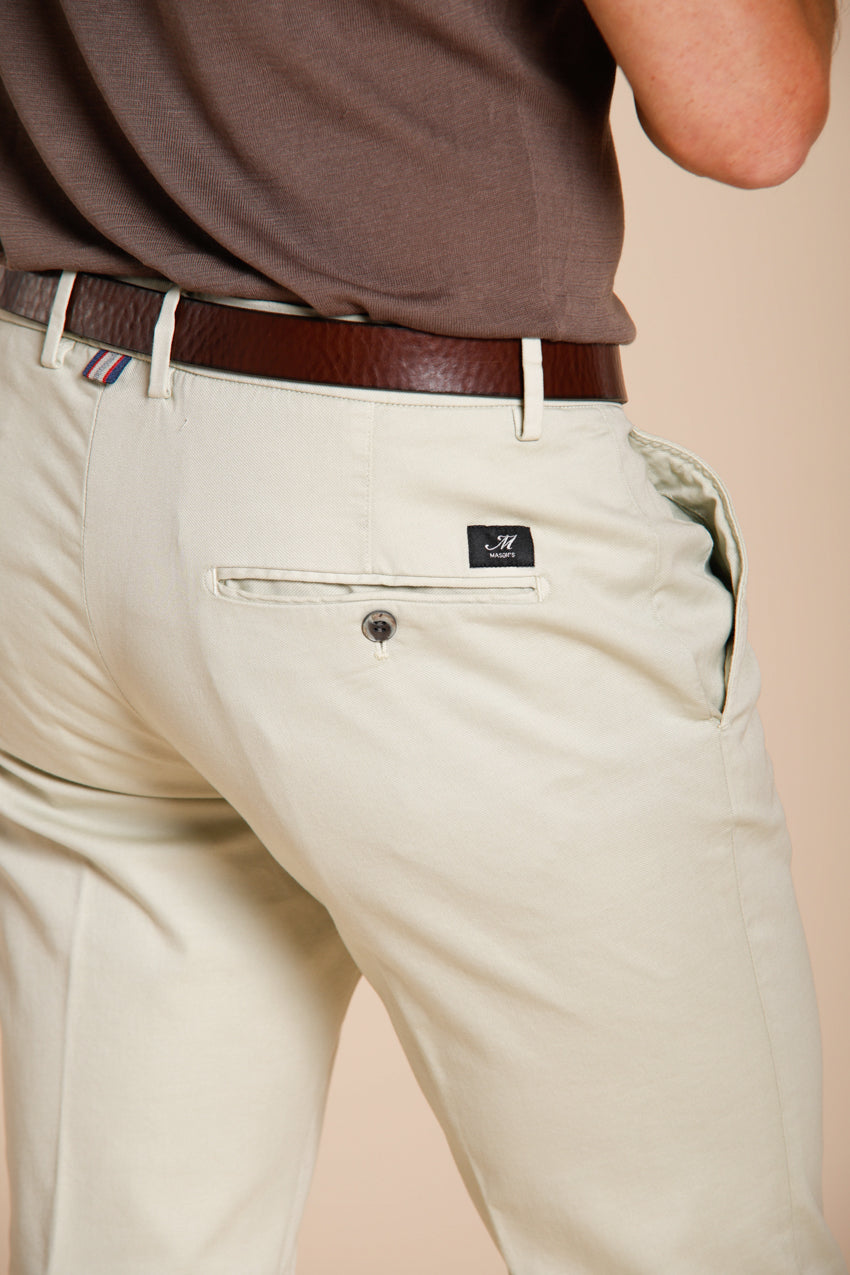 Torino Flex pantalon chino homme en gabardine stretch slim fit ①