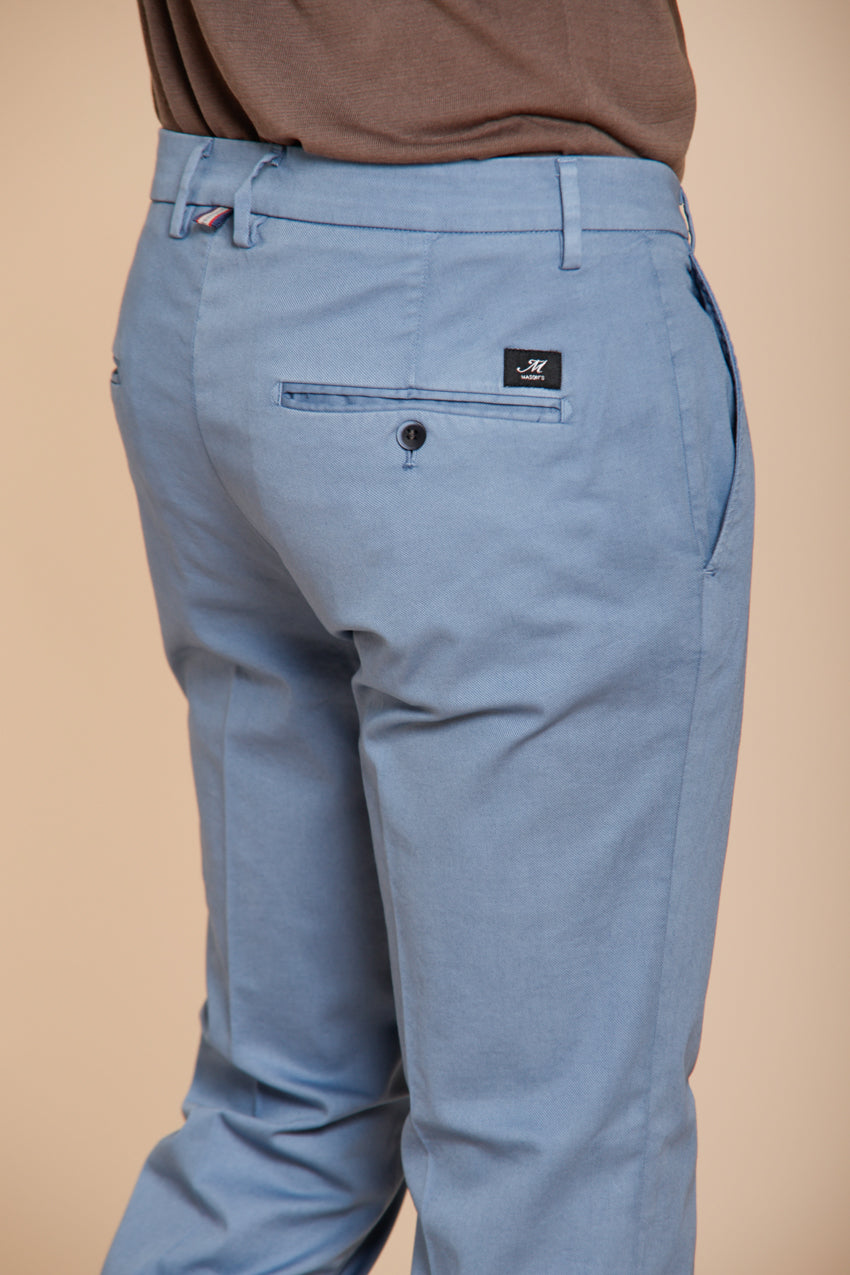 Torino Flex men's chino pants in stretch gabardine slim fit ①