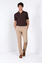 Torino 1 Pinces Flex men's chino pants in super stretch gabardine slim fit