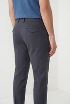 Torino City Icon Flex pantalon chino homme en cavallery de coton et lin stretch slim fit