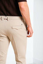 Torino City 1 Pinces pantalon chino homme en jersey slim fit