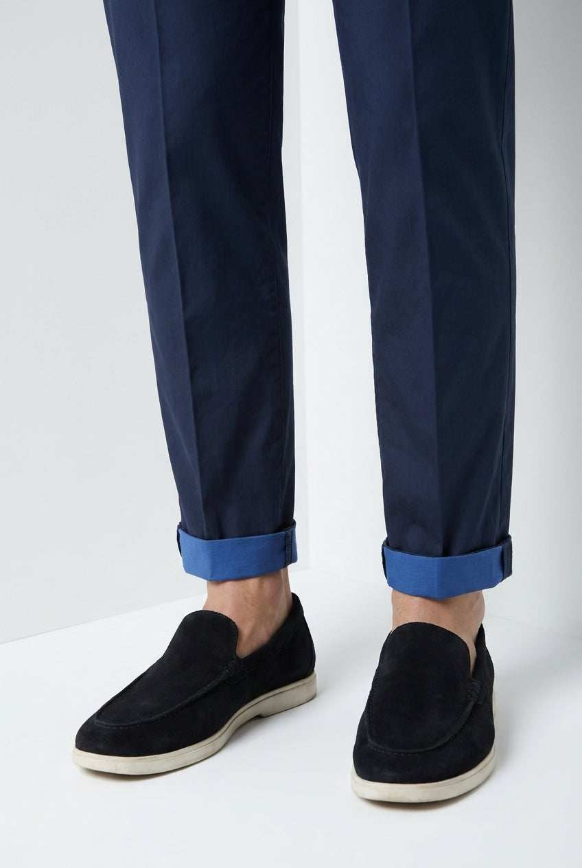 Torino City Travel pantalone chino uomo in raso tecnico stretch slim fit