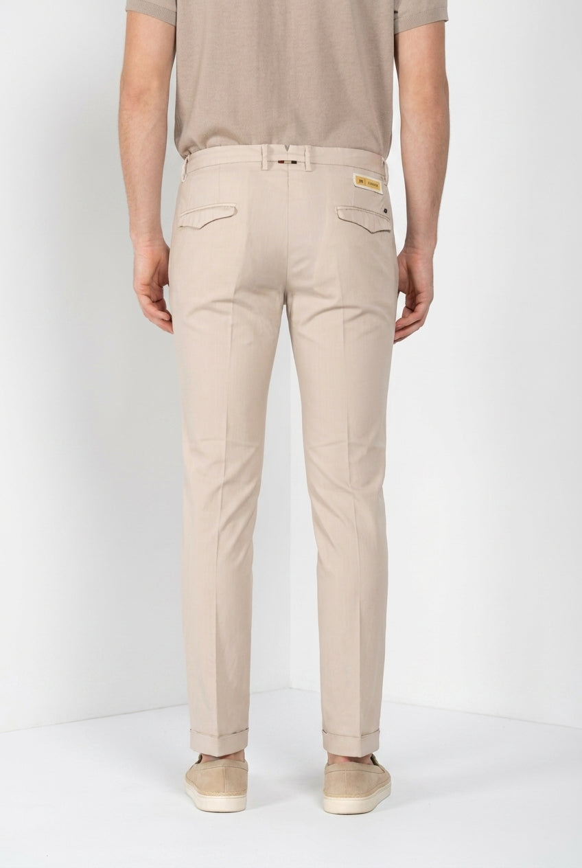 Torino City pantalone chino uomo in twill lana slim fit