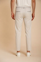 Torino City men's chino pants in fine cotton and lyocell tricot slim fit