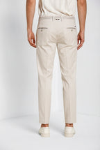Torino City Herren Chino Hose aus feiner Trikotine aus Baumwolle und Lyocell slim fit