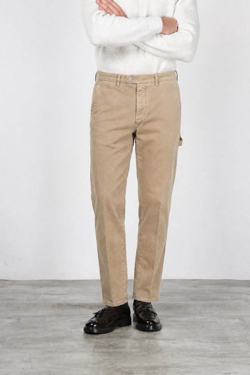 Square Work Chinohose für Herren aus Stretch-Bull mit relaxed fit
