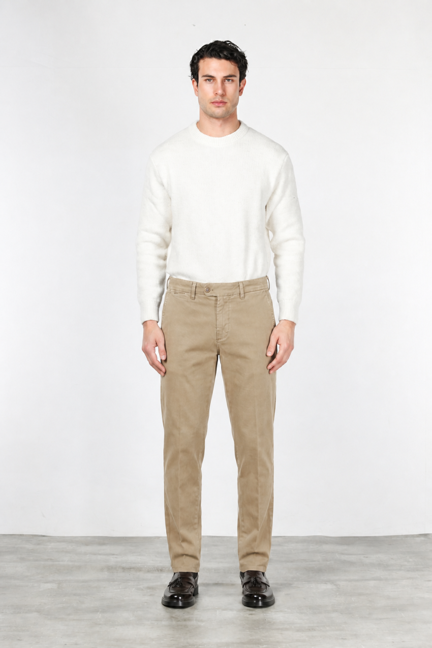 Square Work Chinohose für Herren aus Stretch-Bull mit relaxed fit
