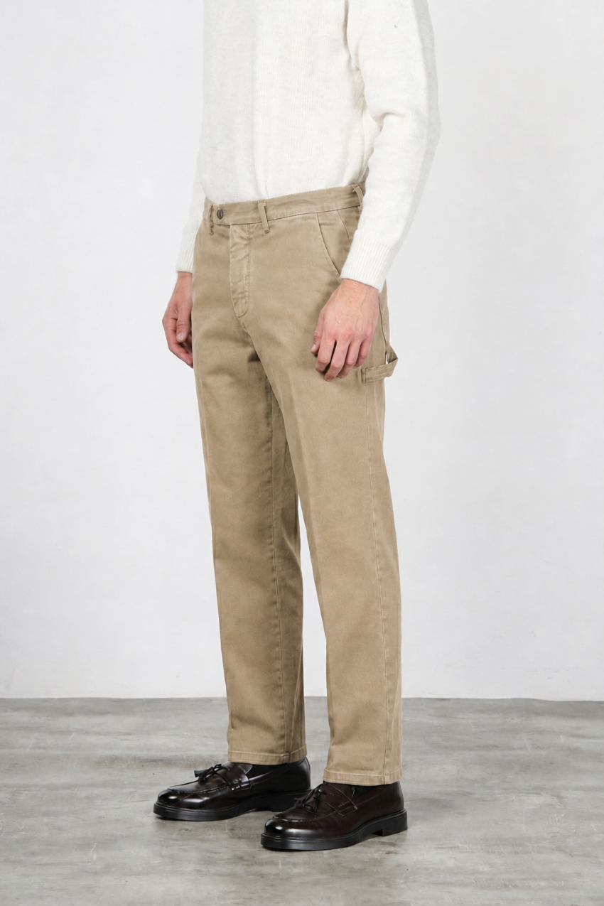 Square Work Chinohose für Herren aus Stretch-Bull mit relaxed fit
