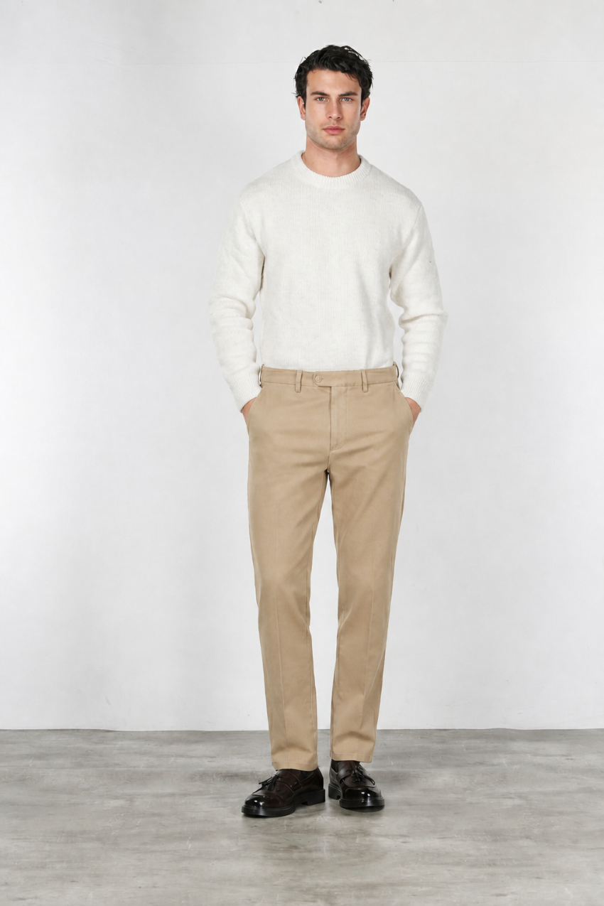Square Work Chinohose für Herren aus Stretch-Bull mit relaxed fit
