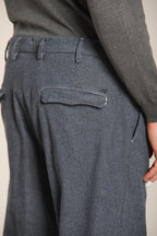 Foto 2 Boston 2 Pinces pantalone chino uomo in cotone oxford relaxed fit