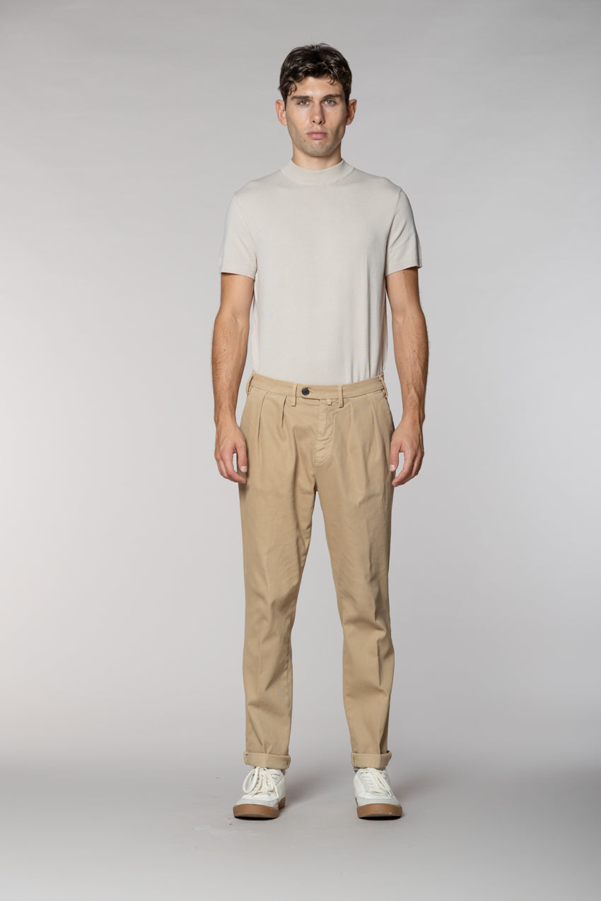 Boston 2 Pinces men's chino pants in tricot relaxed fit