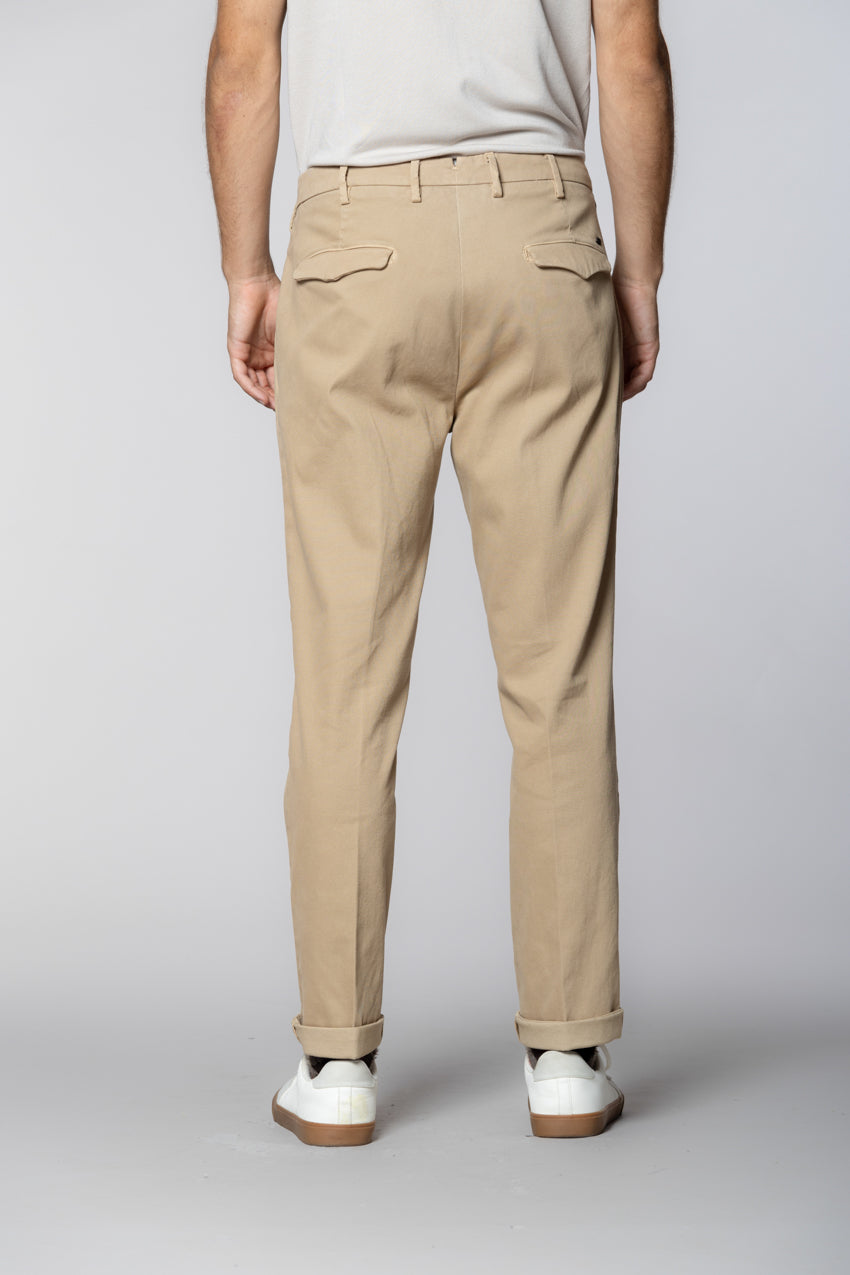 Boston 2 Pinces men's chino pants in tricot relaxed fit
