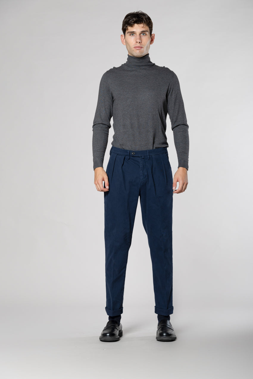 Boston 2 Pinces pantalon chino homme en tricot relaxed fit