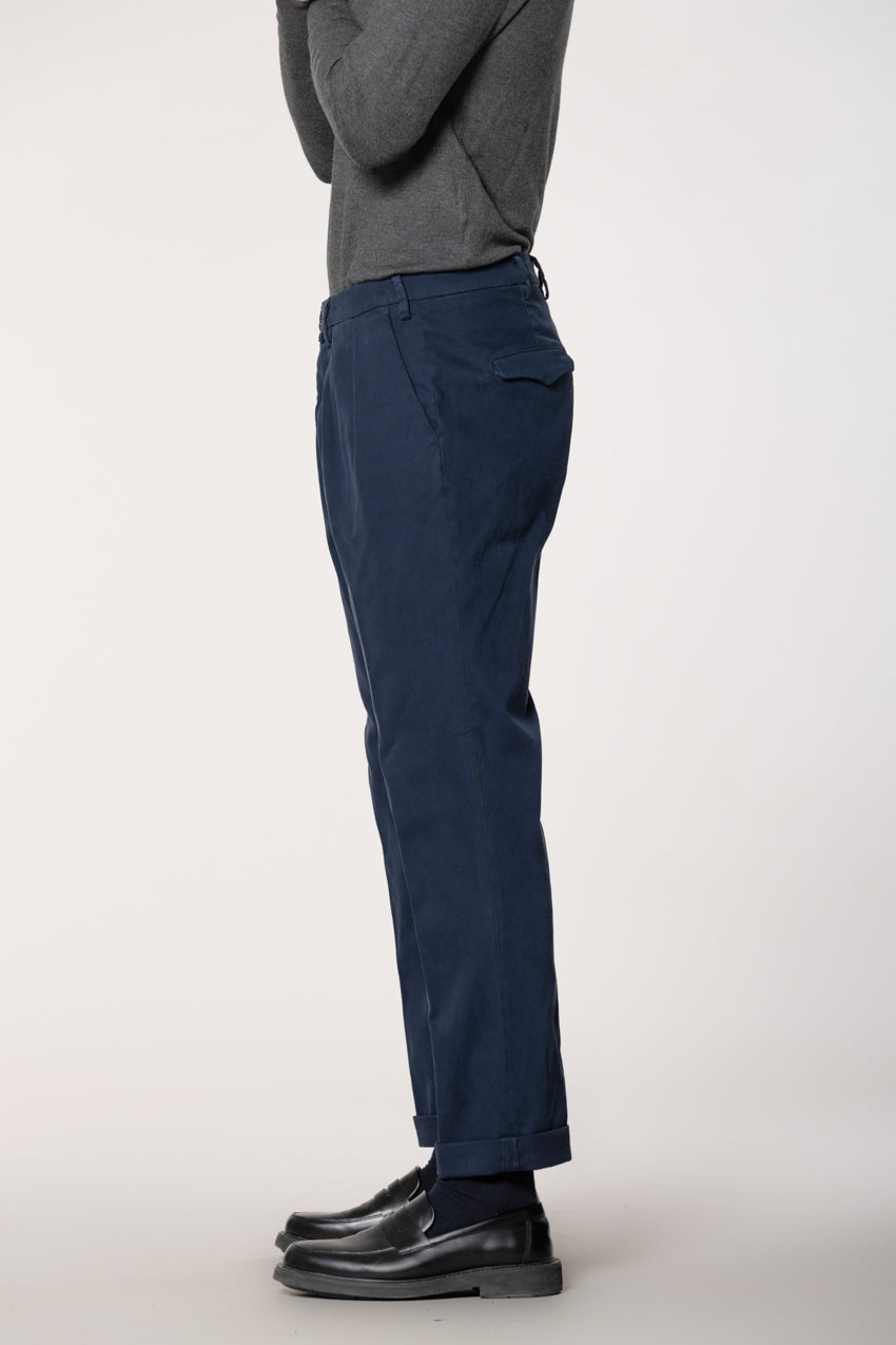Boston 2 Pinces pantalon chino homme en tricot relaxed fit