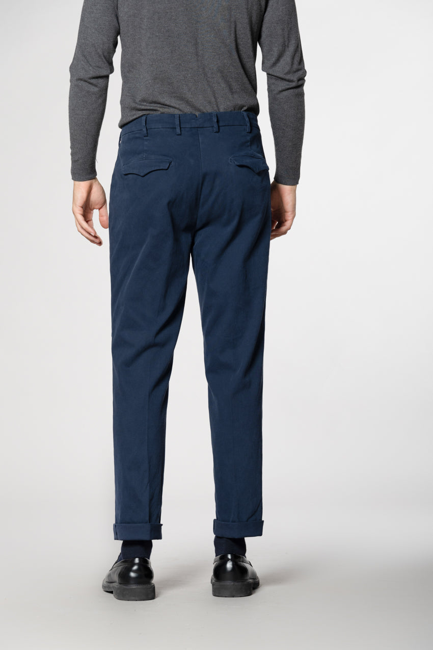 Boston 2 Pinces pantalon chino homme en tricot relaxed fit