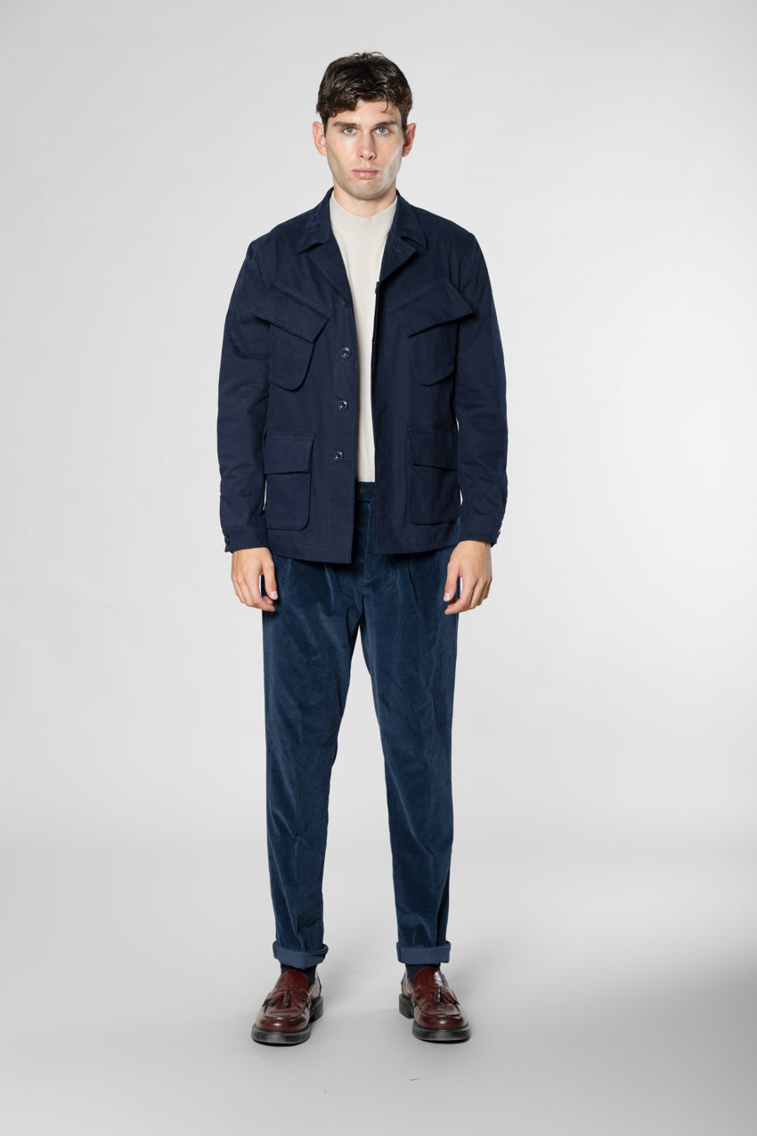 Boston 2 Pinces men’s chino trousers in 500 wale corduroy relaxed fit