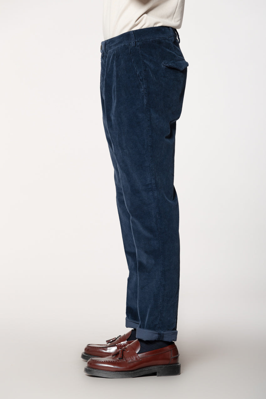 Boston 2 Pinces pantalon chino homme en velours 500 côtes relaxed fit
