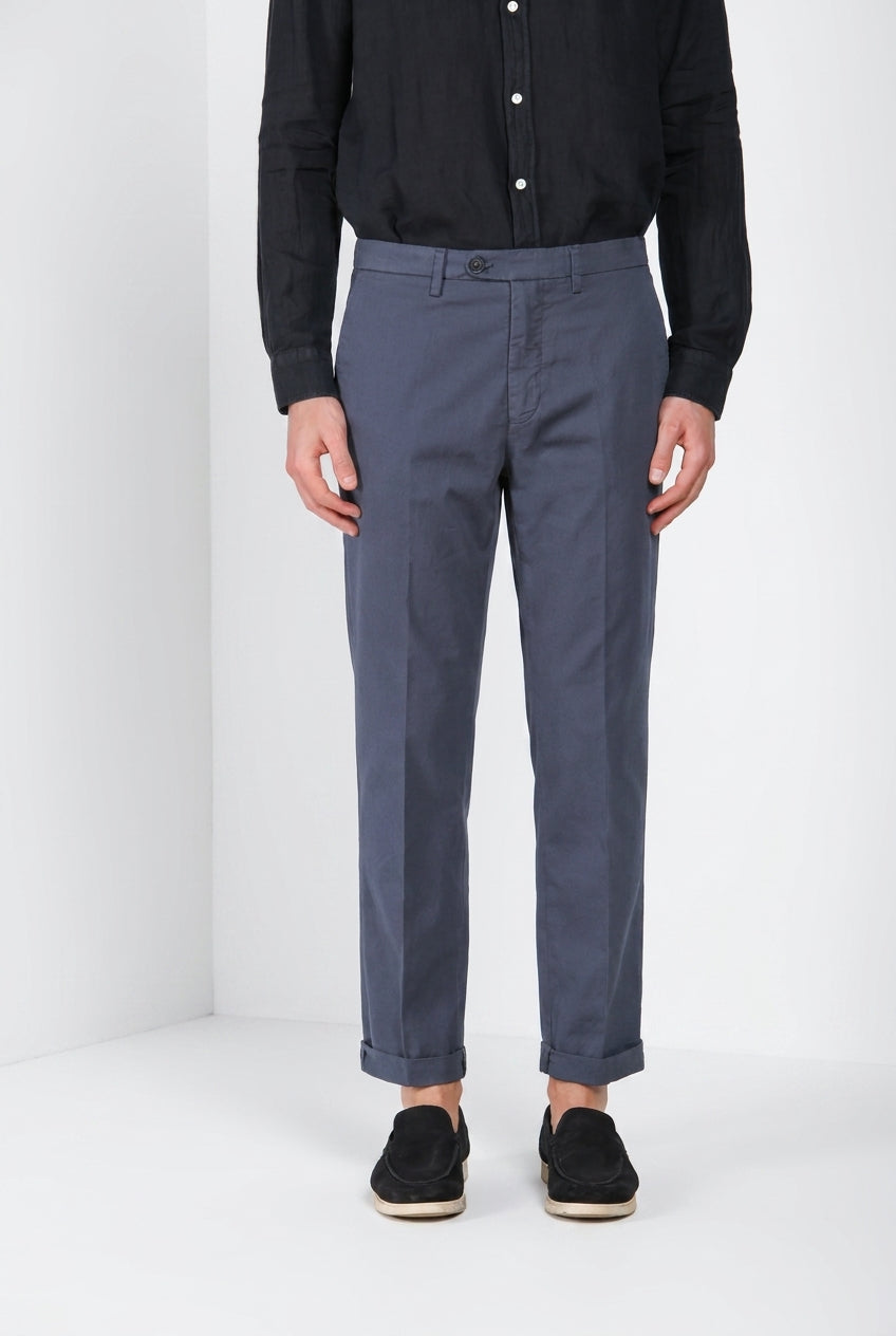 Boston pantalone chino uomo in cavallery stretch relaxed fit