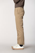 Boston men’s chino pants in cotton diagonal weave relaxed fit

