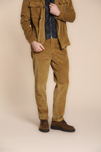 Foto 3 Boston pantalone chino uomo in velluto costa larga relaxed fit