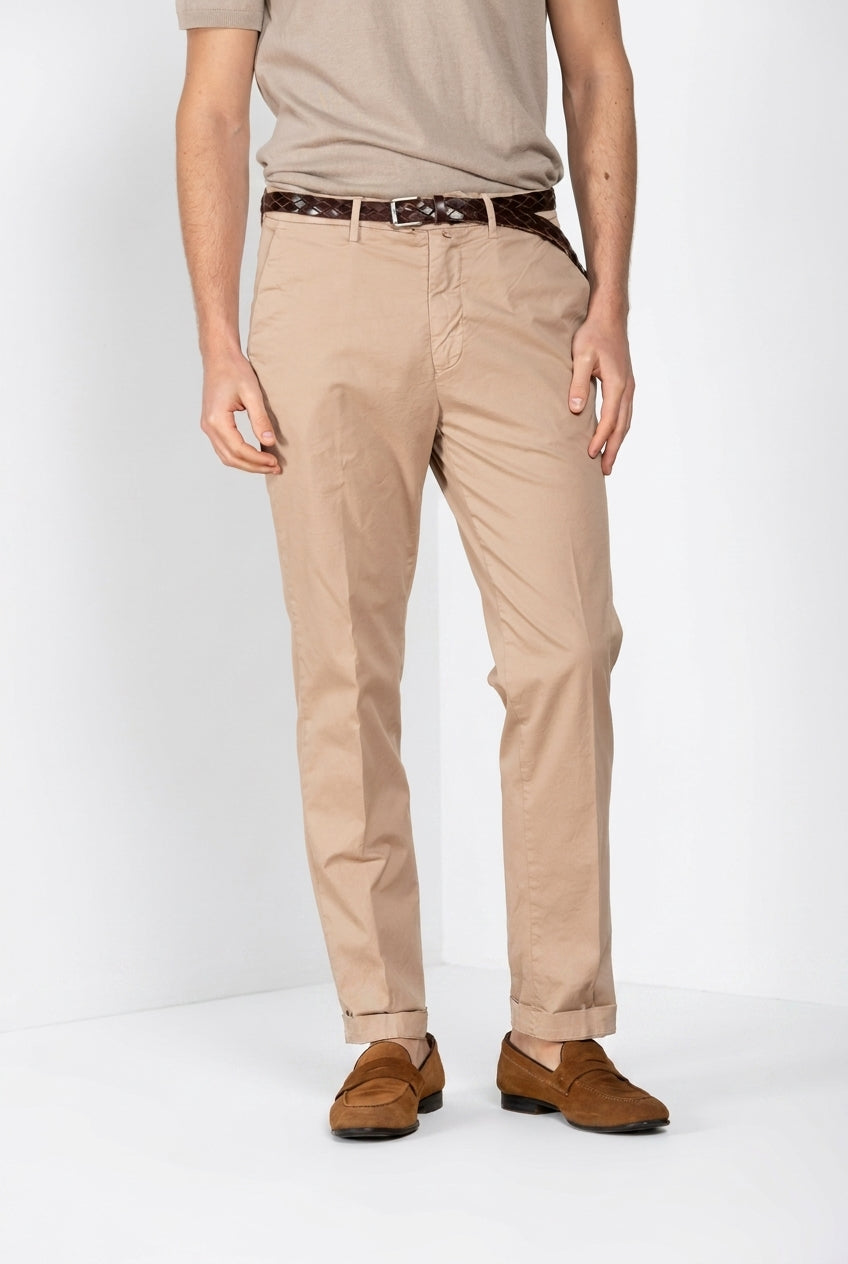 Boston men's chino pants in lightweight stretch twill relaxed fit