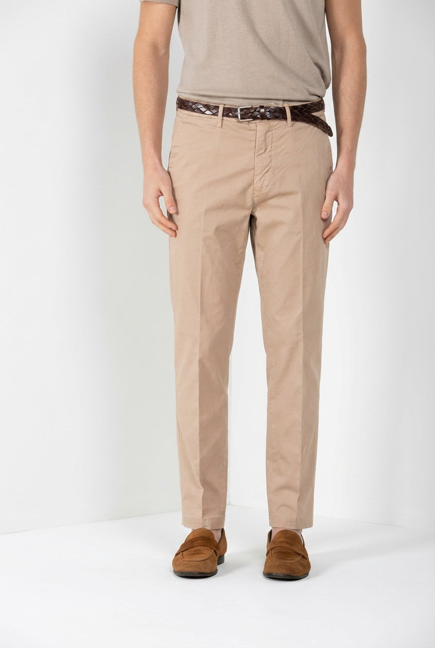 Boston pantalon chino homme en twill léger stretch relaxed fit