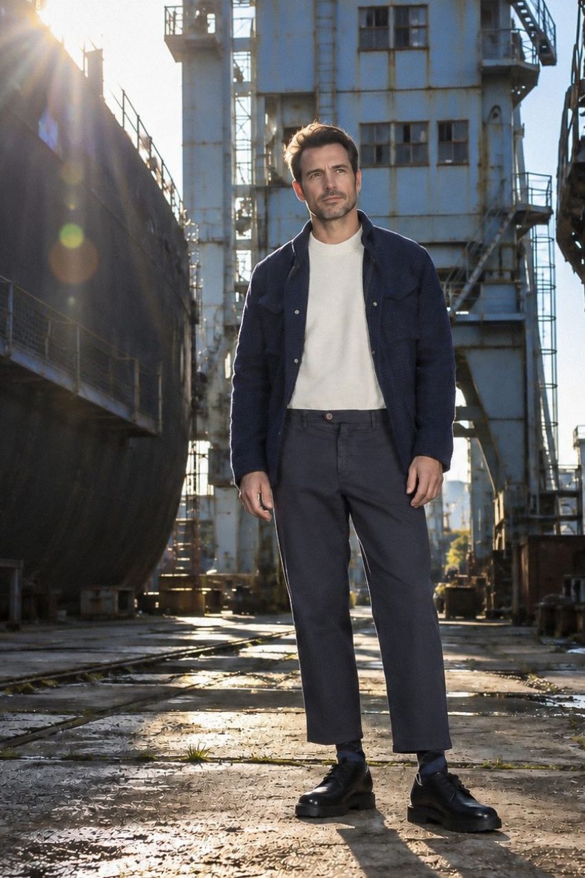 Madison pantalon chino homme en bull stretch carrot fit
