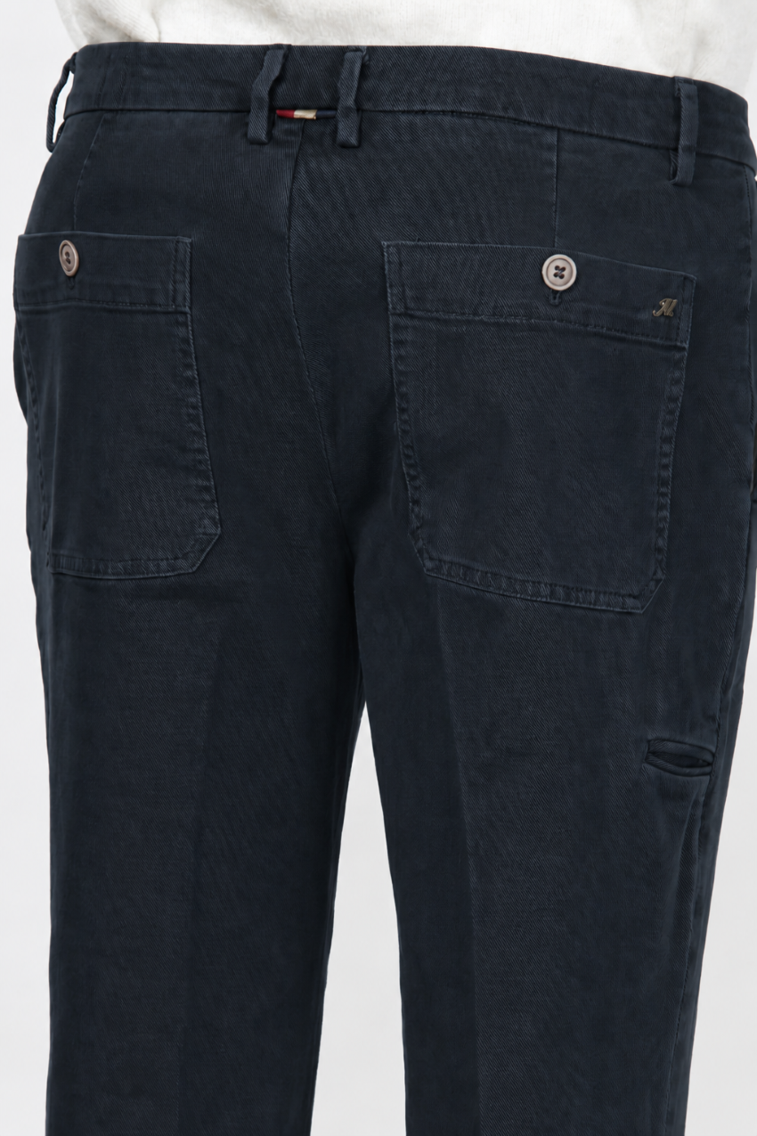 Garden Herren-Chinohose aus Stretch-Bullgewebe im Carrot Fit