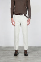 Paris pantalon chino homme en velours côtelé stretch 1000 raies, carrot fit ①