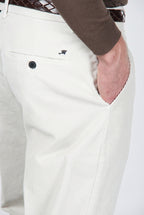 Paris pantalon chino homme en velours côtelé stretch 1000 raies, carrot fit ①