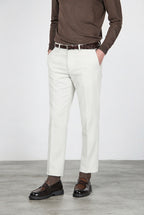 Paris pantalon chino homme en velours côtelé stretch 1000 raies, carrot fit ①
