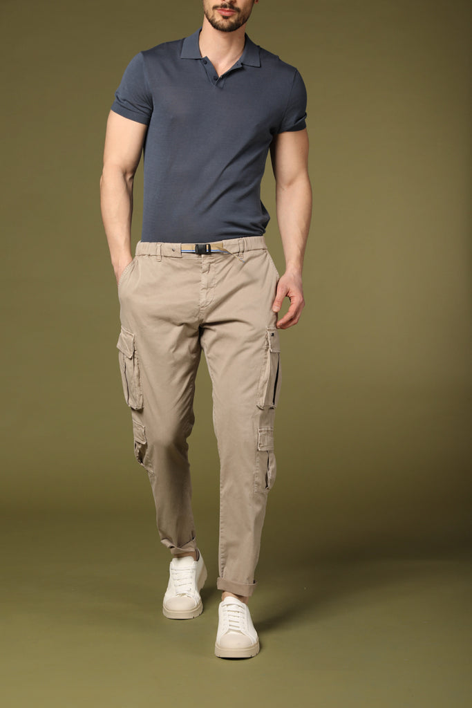 Image 1 de pantalon cargo pour homme modèle Bahamas Bunckle en stuc, coupe régulière de Mason's