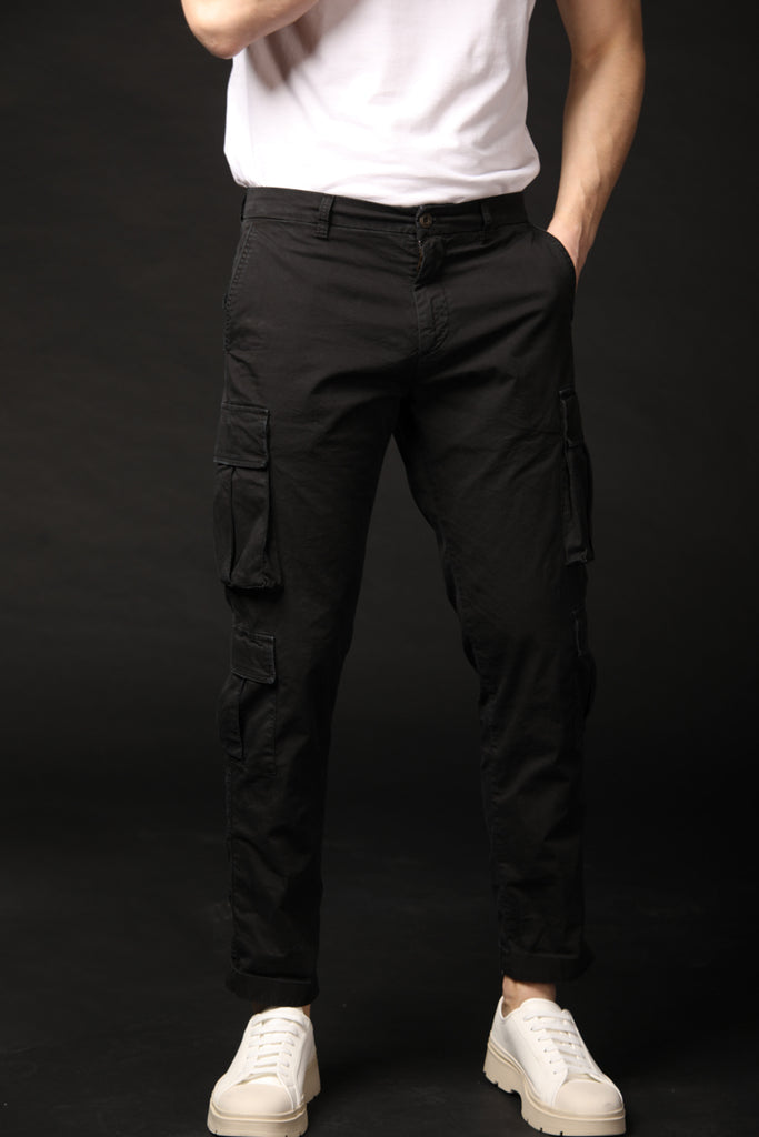 Image 1 de pantalon cargo pour homme modèle Bahamas en noir, coupe régulière de Mason's