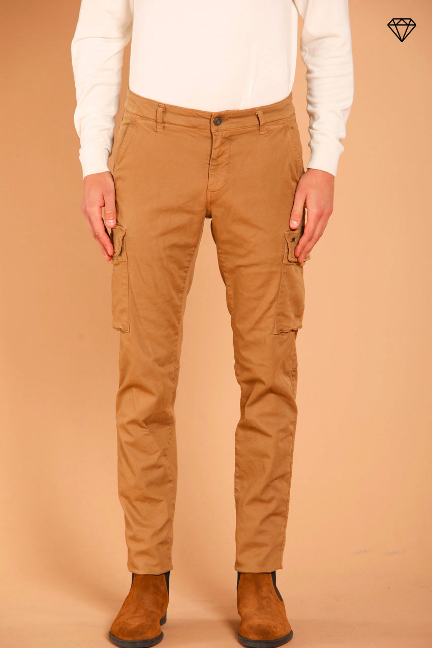 Chile pantalon cargo homme en gabardine coupe extra slim ①