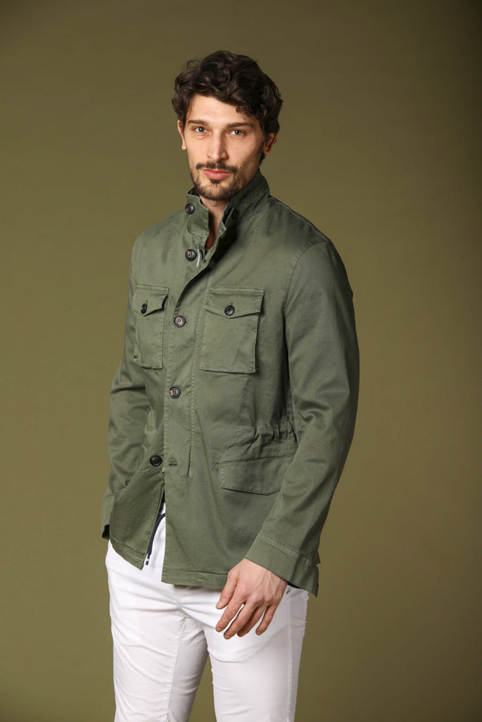 Image 1 de la veste pour homme modèle City Field en vert, coupe regular de Mason's