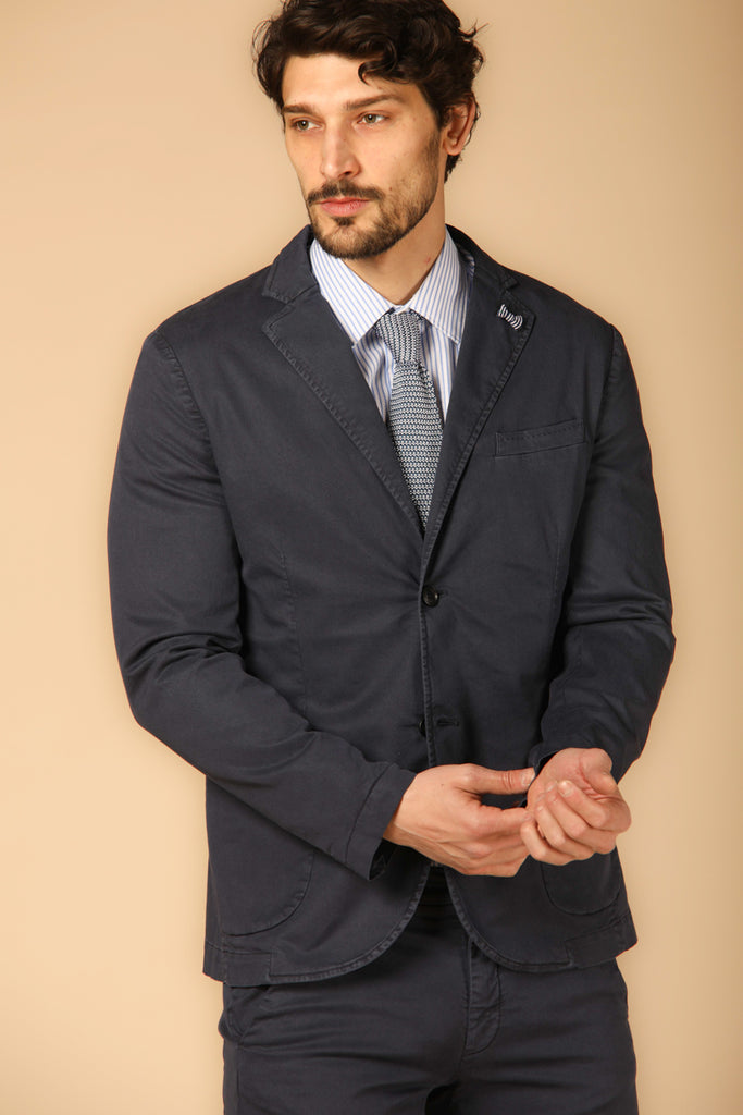 Image 1 du blazer pour homme modèle Da Vinci Summer en bleu marine, coupe régulière de Mason's