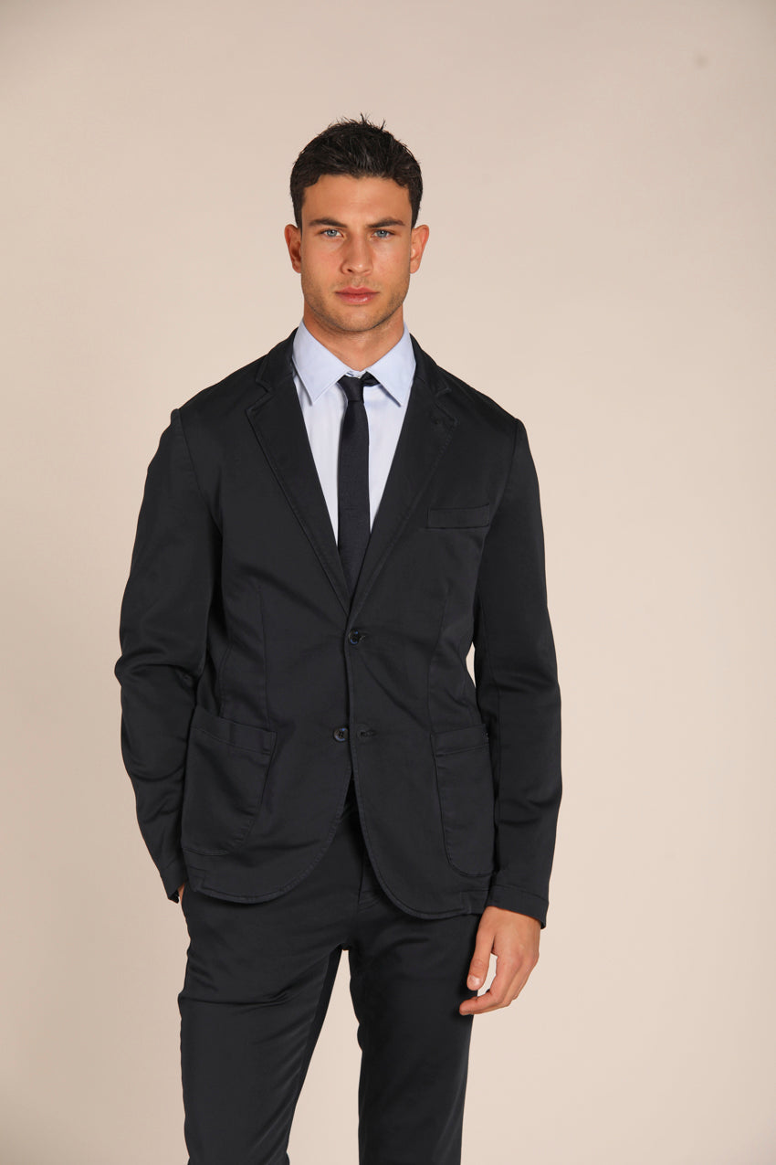 immagine 1 di blazer uomo modello Da Vinci Travel, di colore blu navy, fit regular di mason's