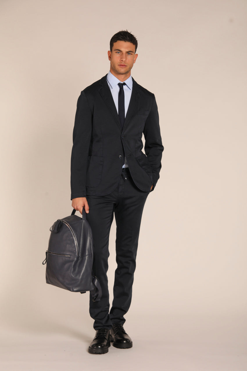 immagine 2 di blazer uomo modello Da Vinci Travel, di colore blu navy, fit regular di mason's