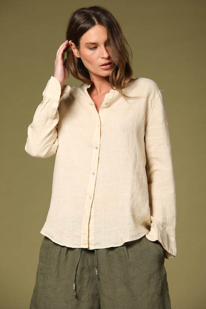 Image 1 de chemise femme modèle Delhi en couleur stuc de Mason's