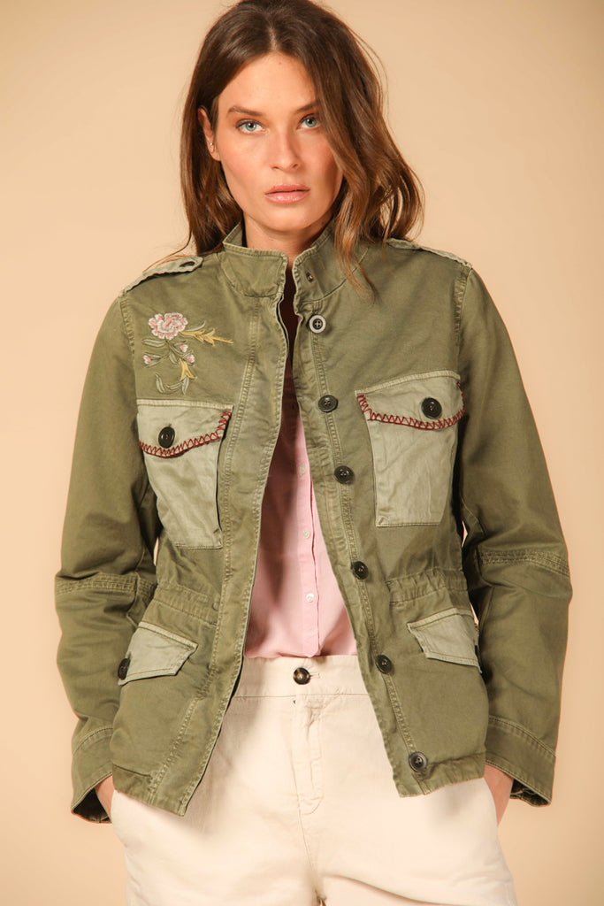 Image 1 de field jacket modèle Eva en vert de Mason's