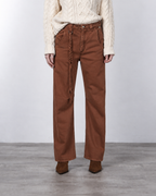 Violette women’s chino pants in twill with balloon fit ①
