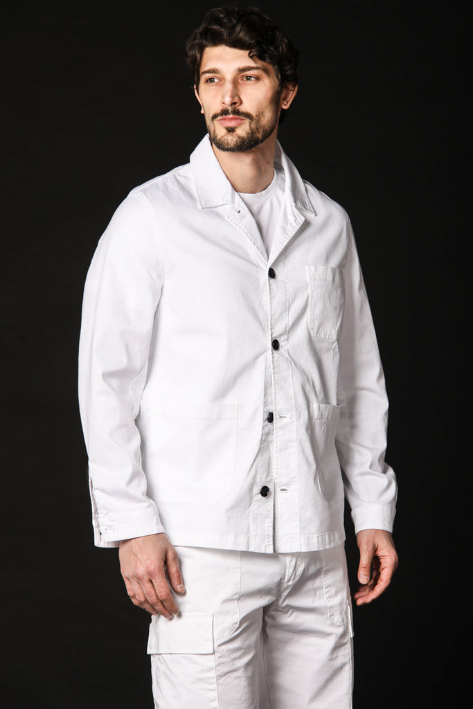 Image 1 de field jacket pour homme modèle M74 Work en blanc, coupe régulière de Mason's
