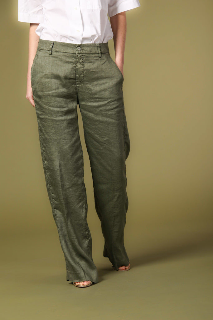 Image 1 de Pantalon chino pour femme modèle New York Straight de Mason's en vert