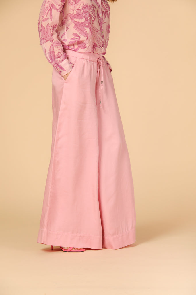 Image 1 de pantalon chino pour femme, modèle Portofino en lilas, fit relaxed de Mason's