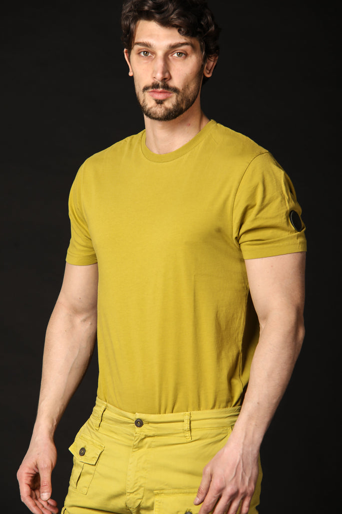 Image 1 de T-shirt homme modèle Tom MM en vert lime, coupe regular de Mason's